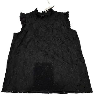 NEW! AQUA Girls’ Black Lace Top